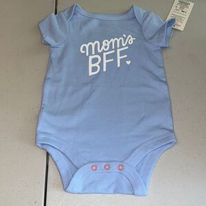 Nwt 0-3m cat and Jack moms bff onesie